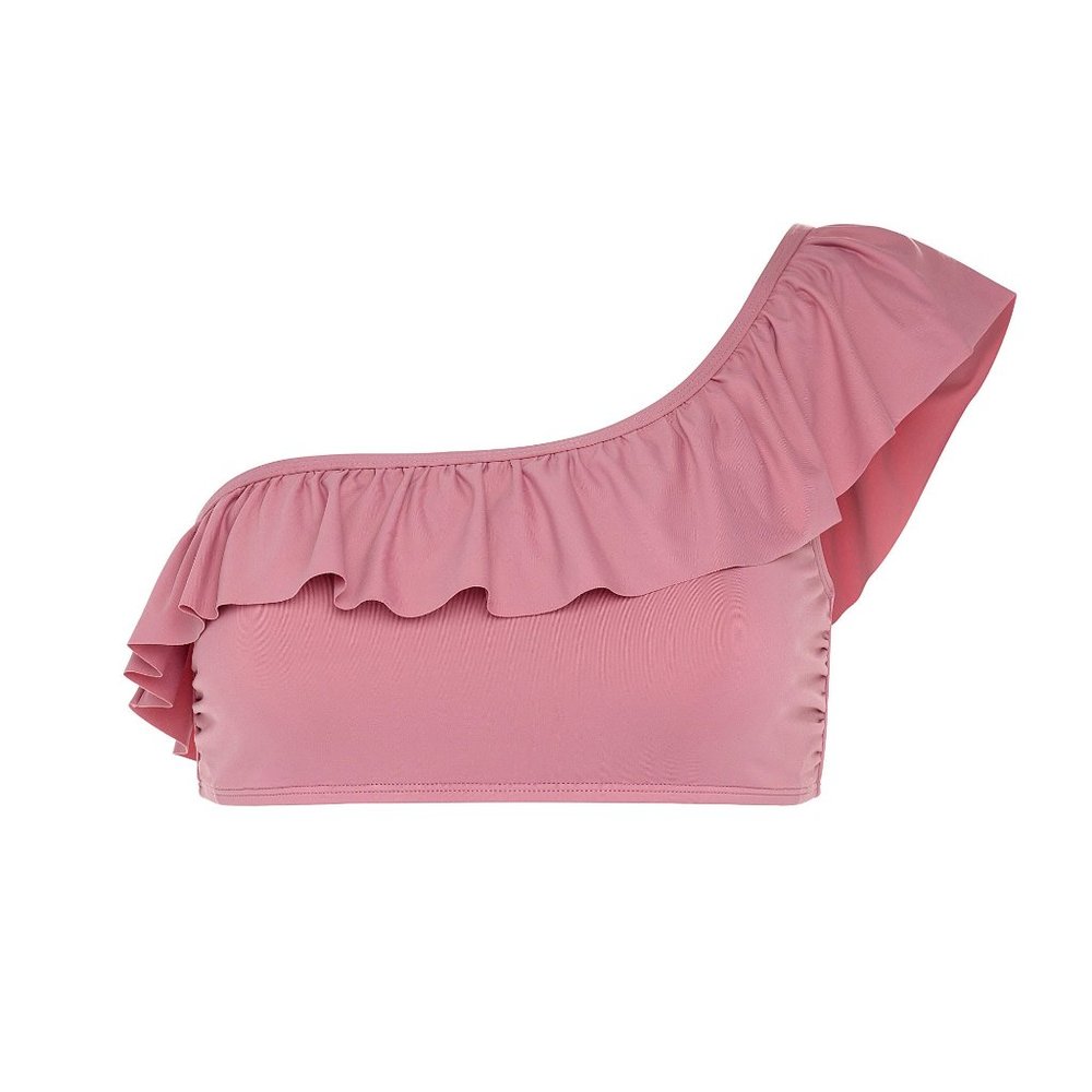 Blush Ruffle Shoulder Top